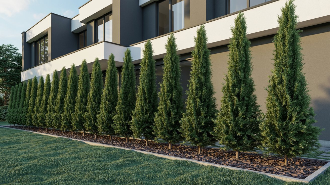 Columnar Evergreens for Narrow Spaces