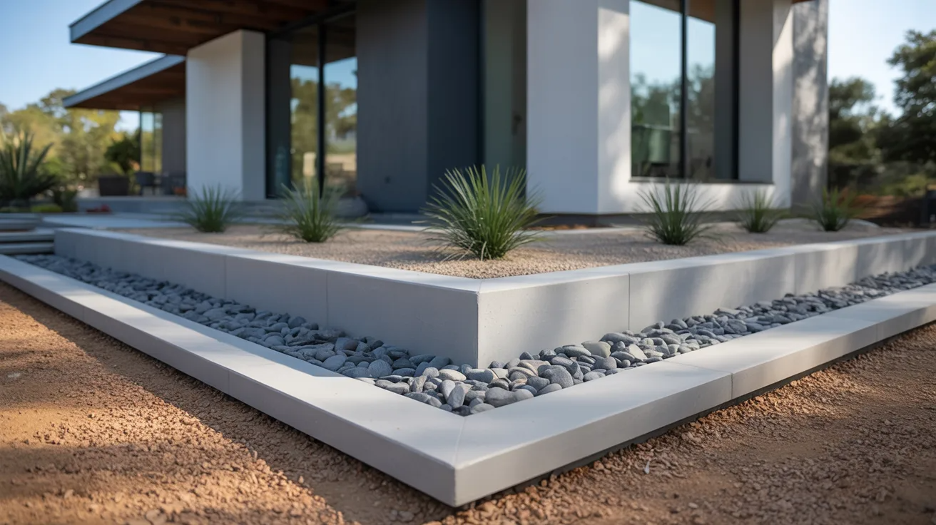 Concrete Edging (Best Low-Maintenance Option)