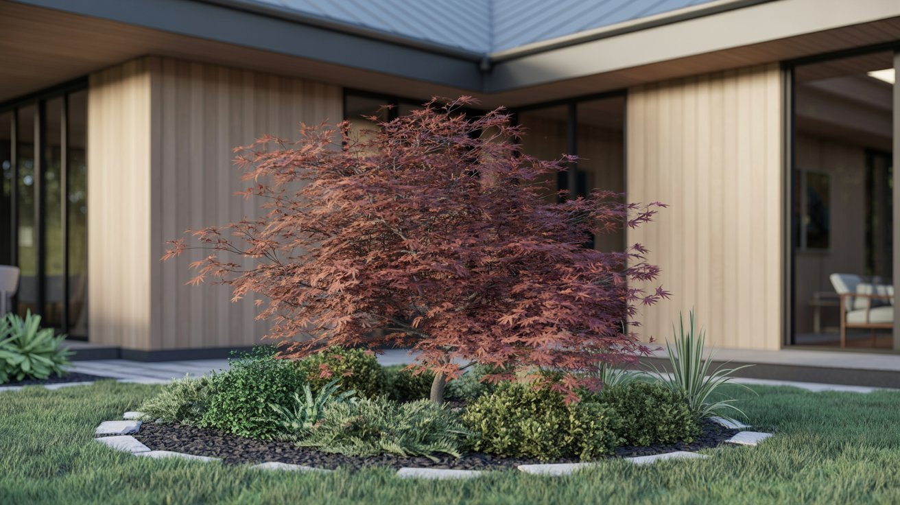 Dwarf Japanese Maple as a Focal Point