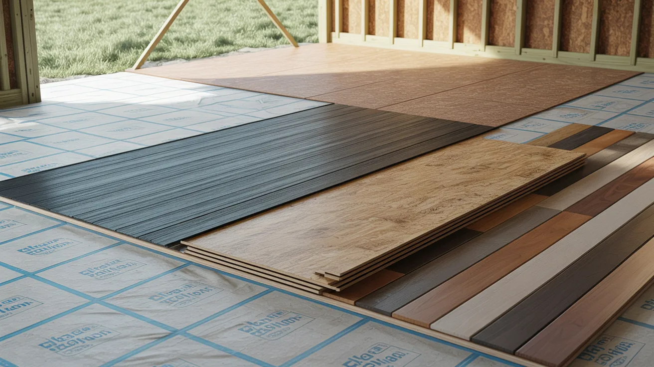 A room featuring polished wood flooring, showcasing warm tones and a spacious, inviting atmosphere.