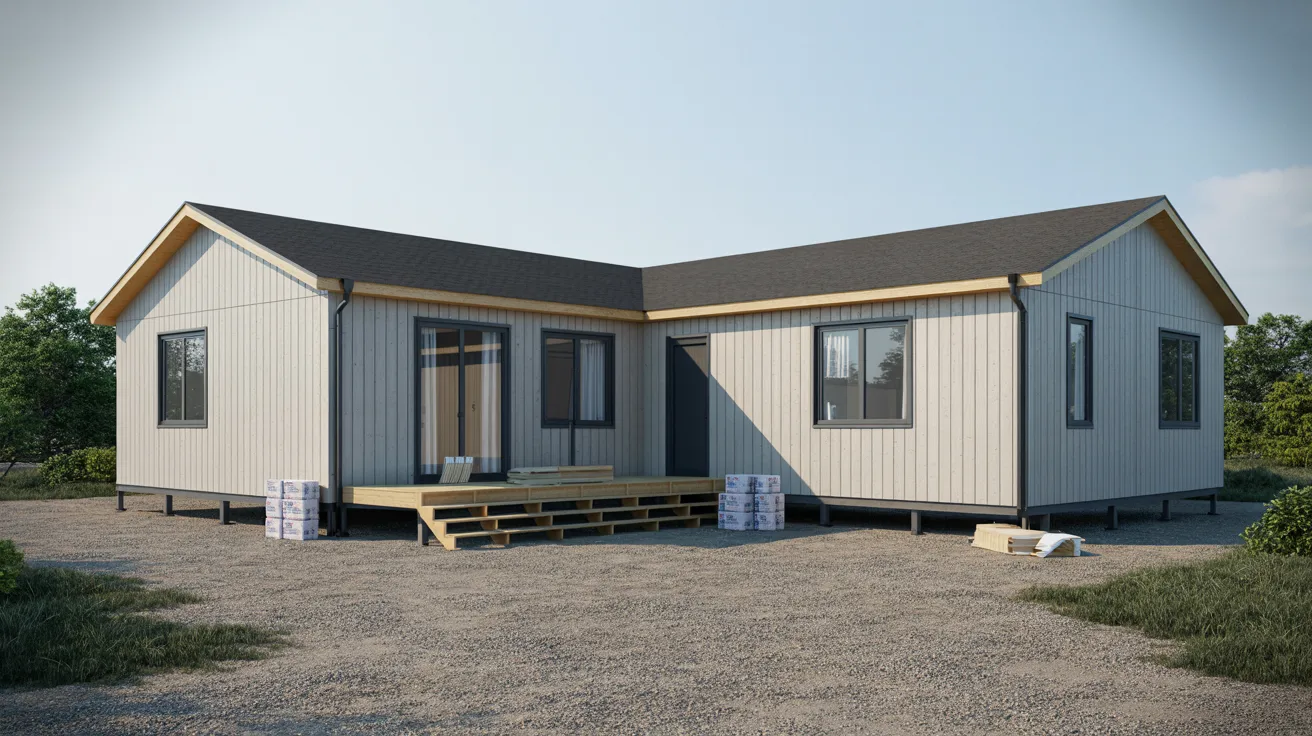 A quaint house with a welcoming porch and a spacious deck for outdoor relaxation