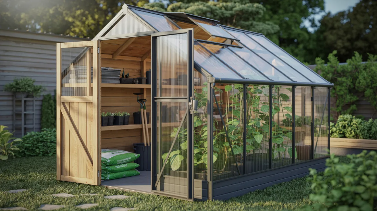 Greenhouse Storage Shed