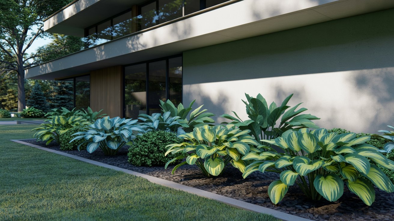 Hostas for Shaded Foundation Areas
