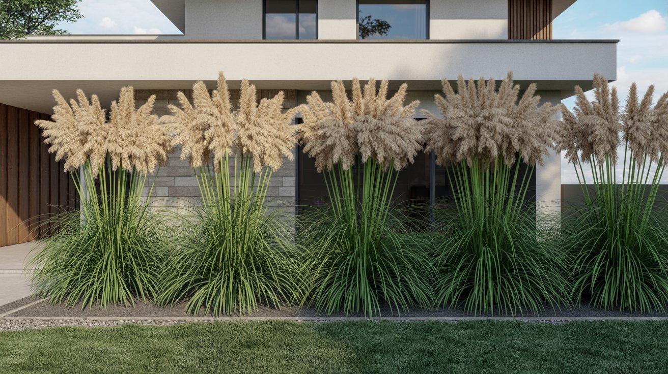 Pampas Grass for Dramatic Height