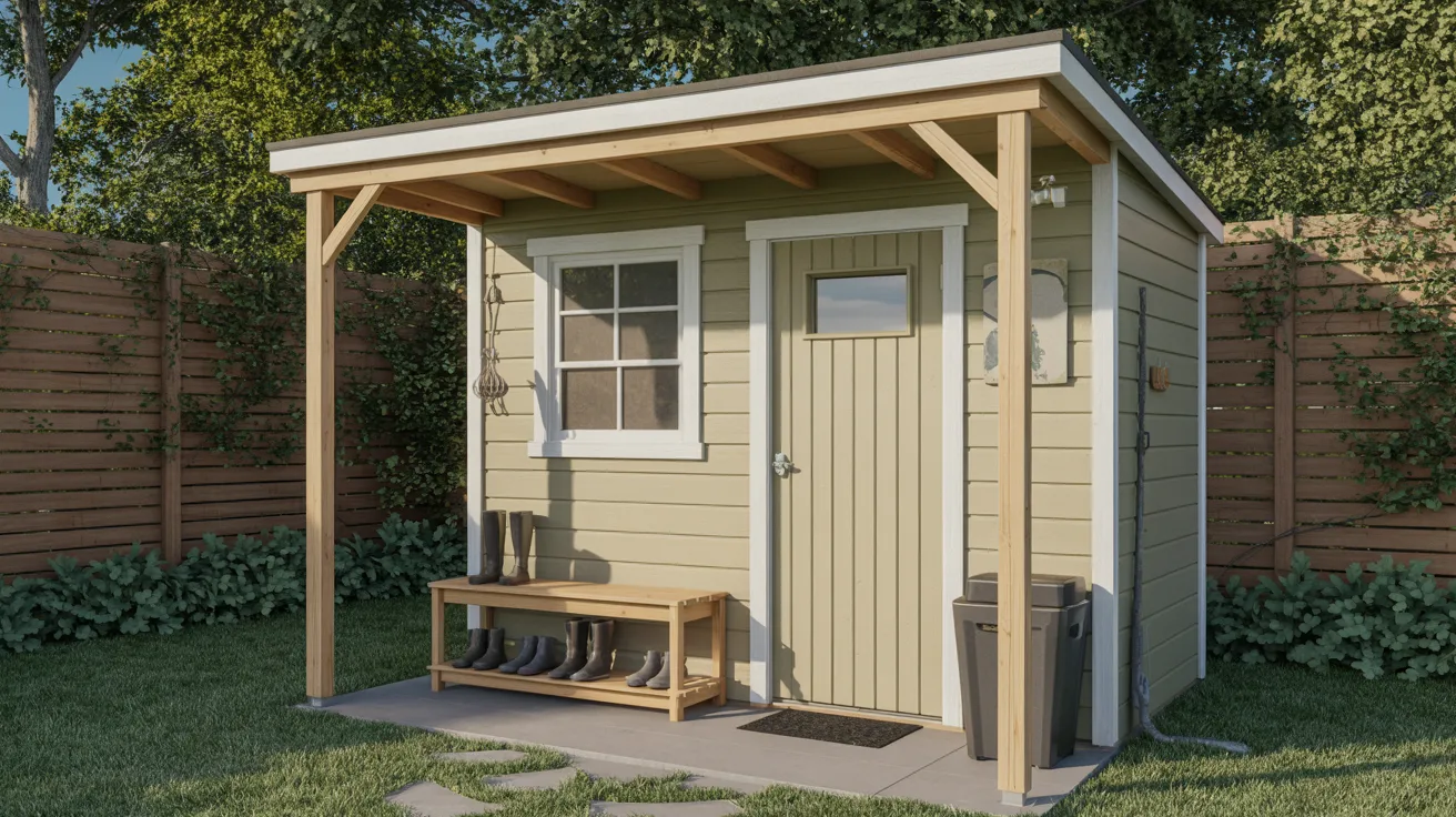 Shed with Covered Entry