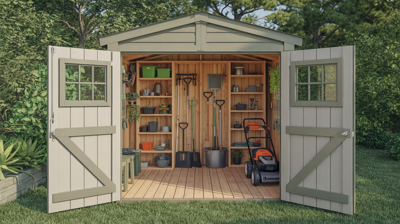 Shed with Dual Access Doors