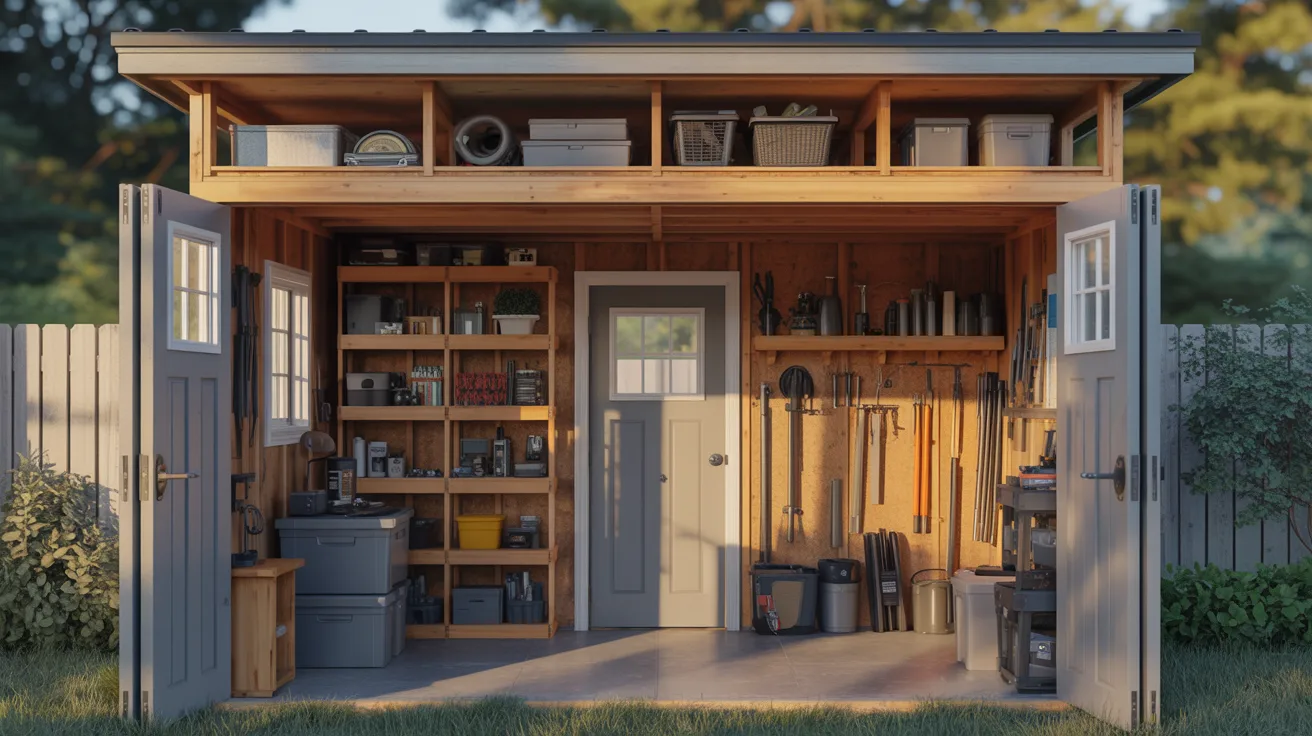 Shed with Loft Storage