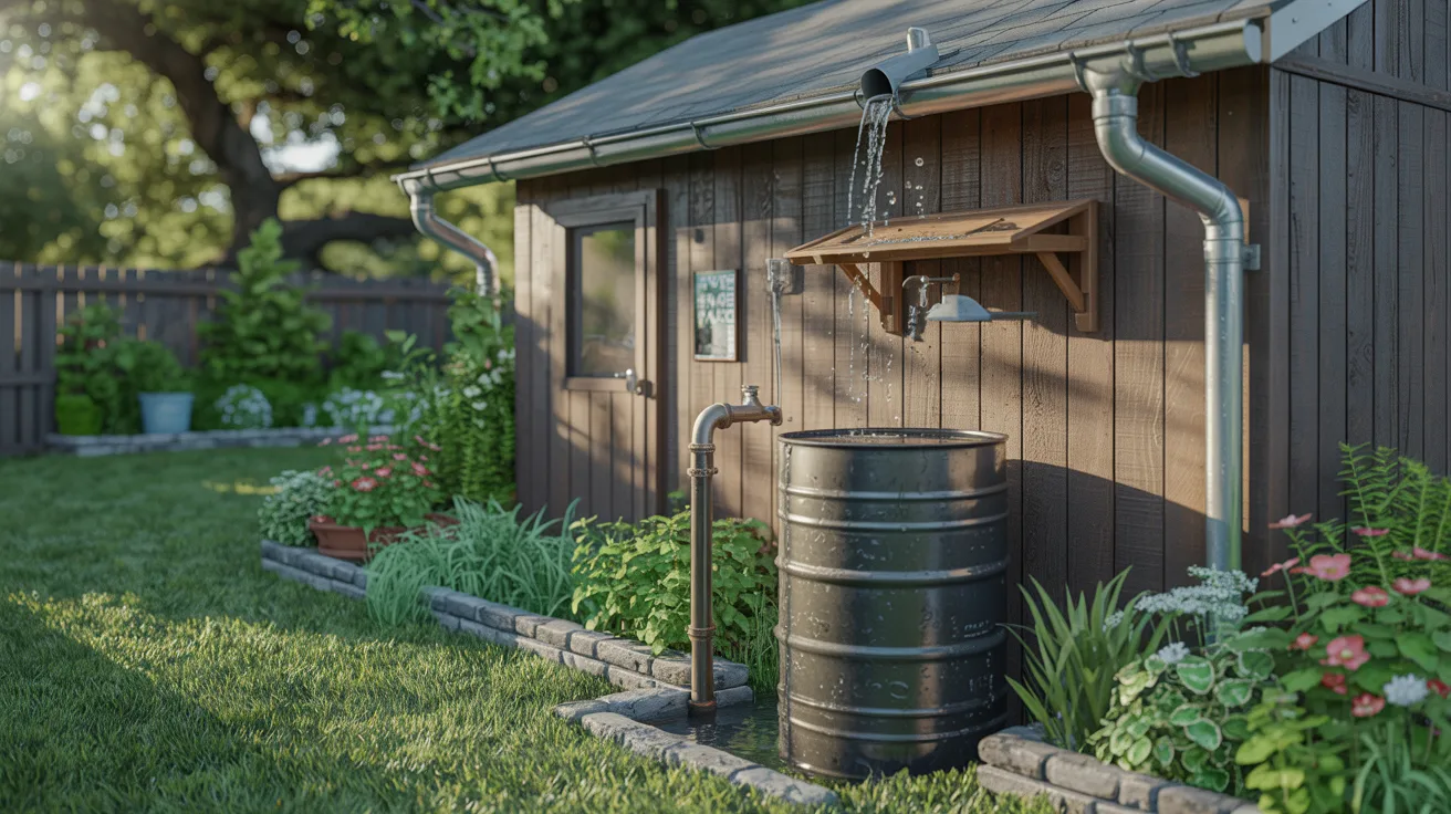 Shed with Rainwater Collection
