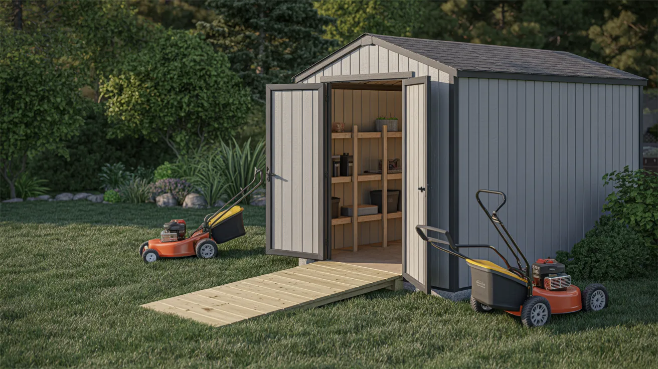 Shed with Ramp