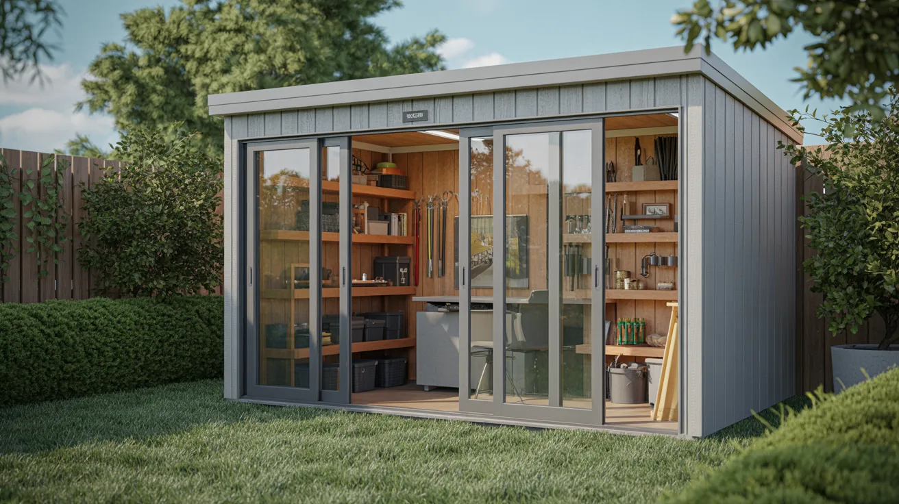 Shed with Sliding Windows