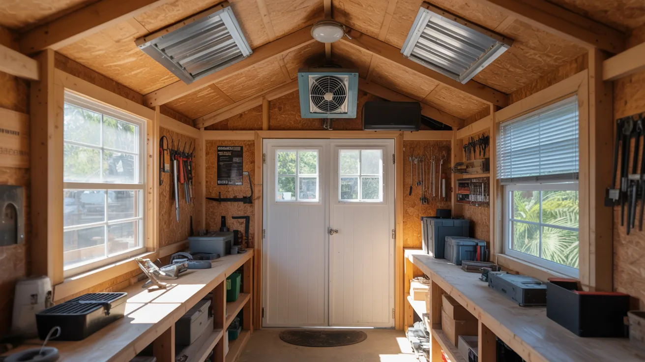 Shed with Ventilation System
