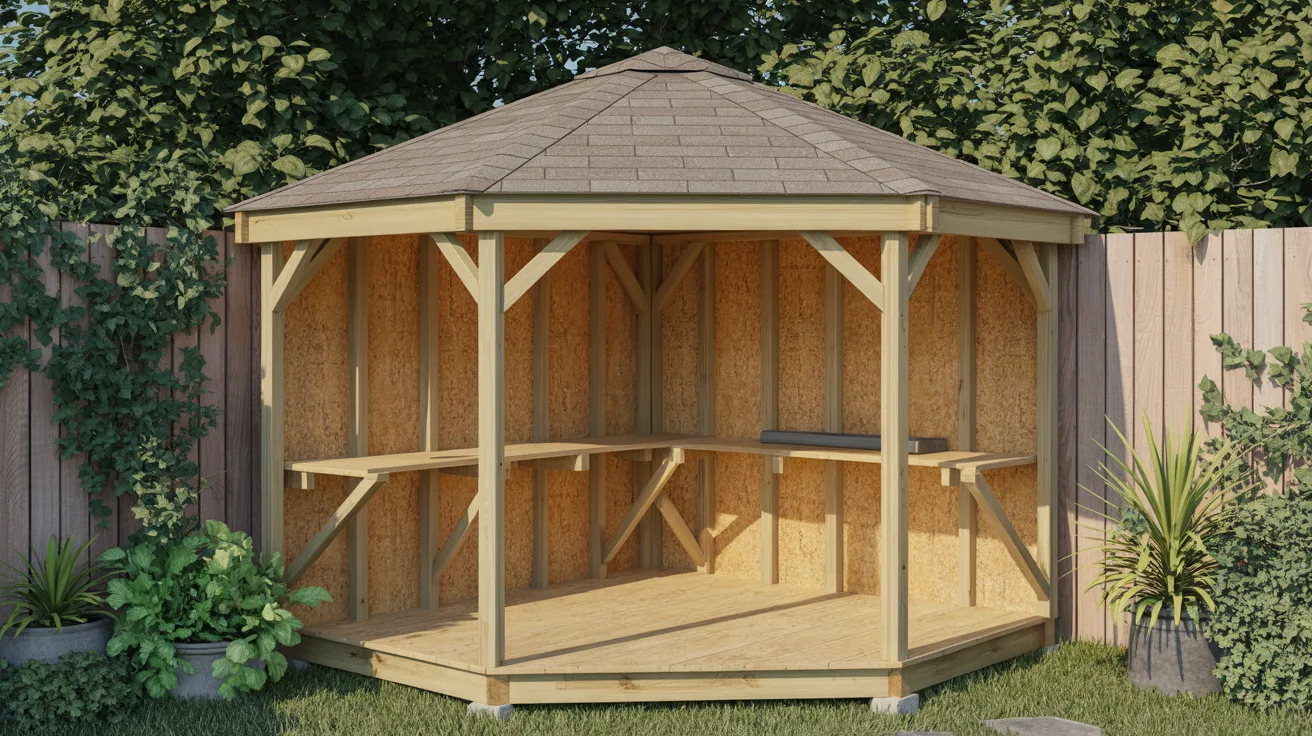 Small DIY Corner Shed
