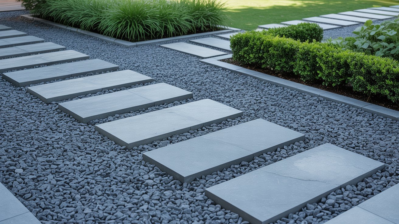 Stepping Stones Over Gravel