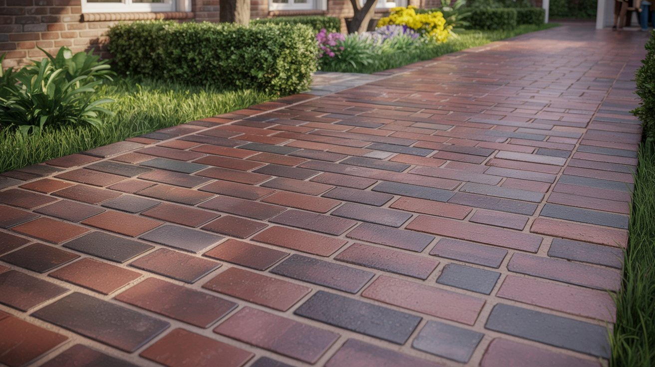 Traditional Red Brick Walkway