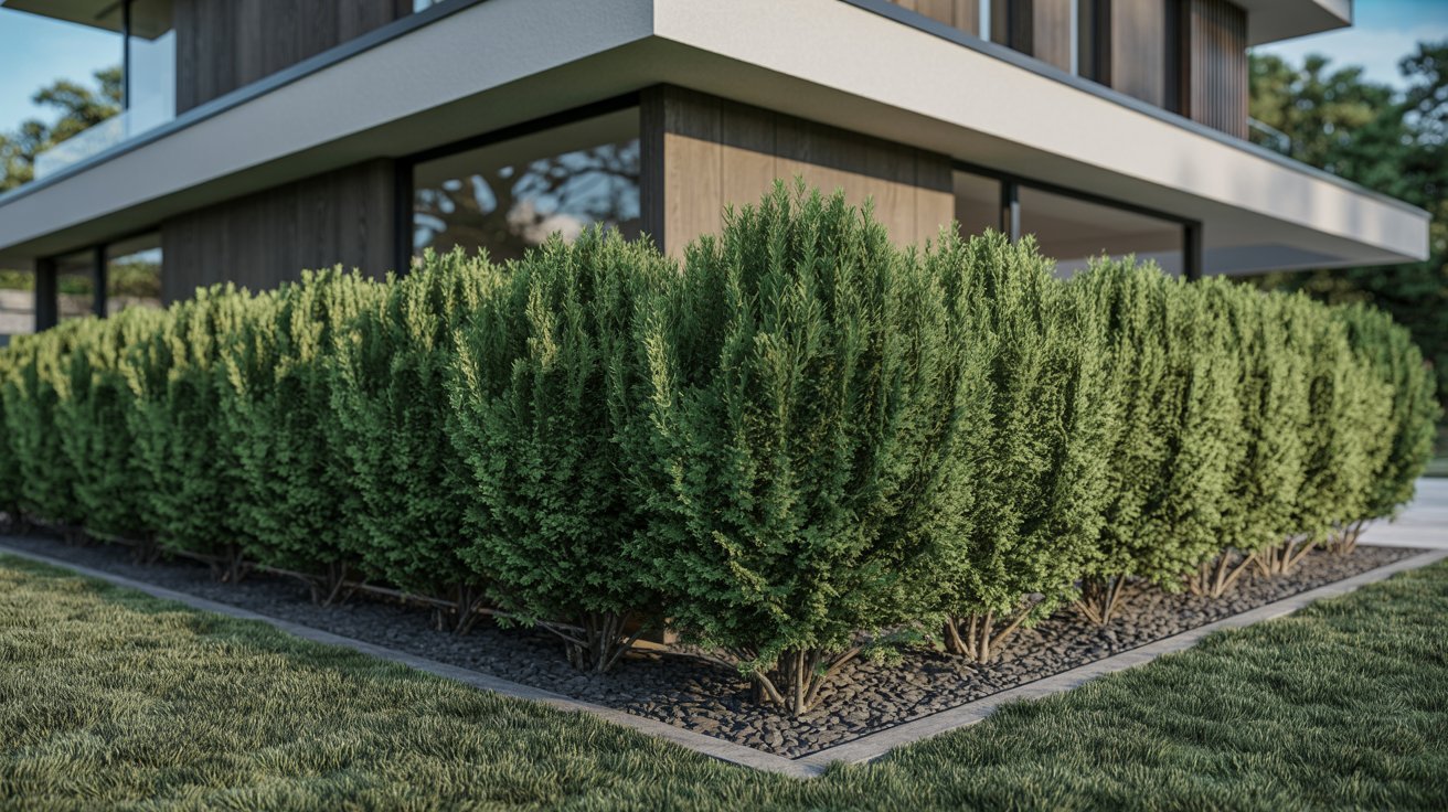 Yew Shrubs for Dense Foundation Hedges