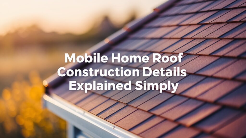 Mobile Home Roof Construction Details Explained Simply - House Structures