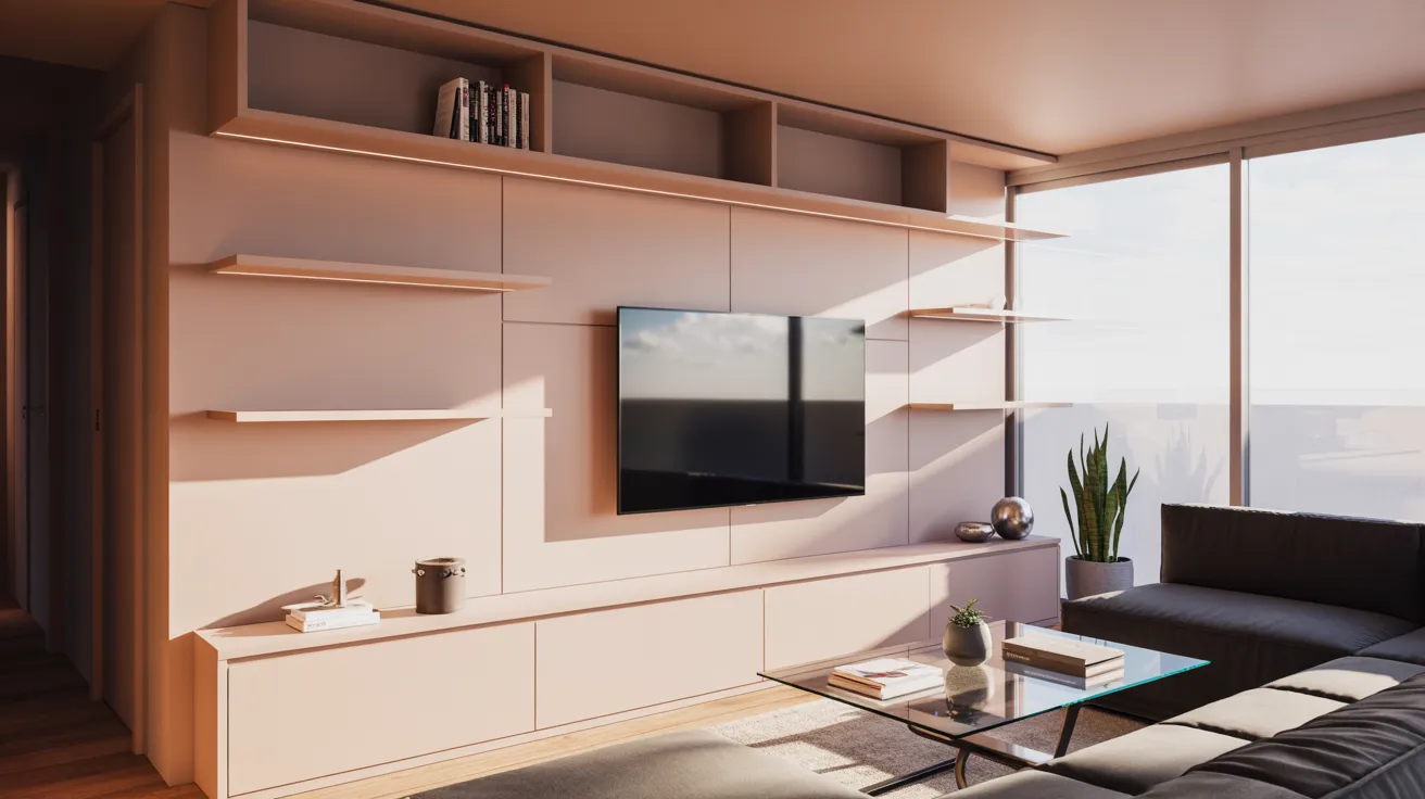  Compact Small Modern TV Wall Design Ideas for Apartments