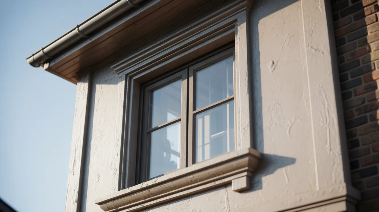 Close-up of a window framed by red bricks on a historic building, showcasing architectural details and textures.