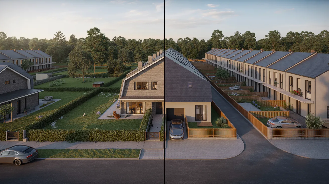 A house with a car parked in front, showcasing a suburban residential setting.