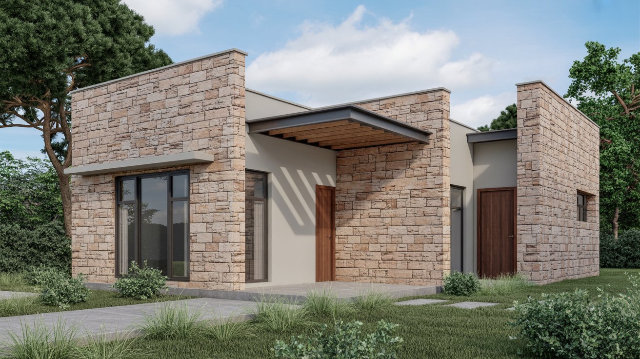 4. Stone Cladding Front Elevation