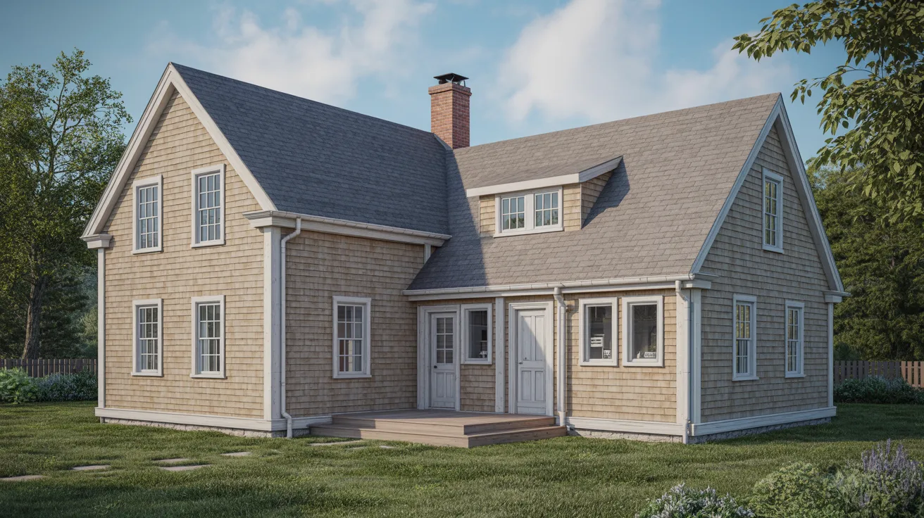  A rendering of a cozy small house with a welcoming porch and a simple, charming design.