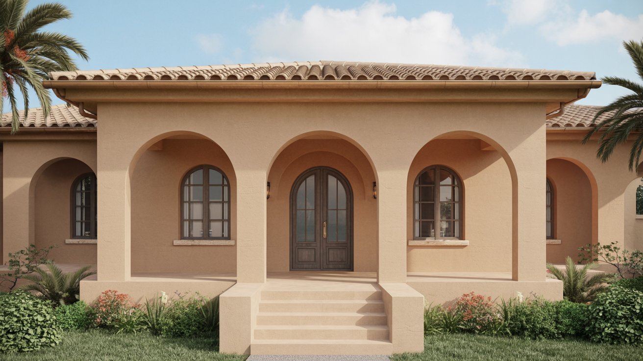 22. Mediterranean Style Elevation