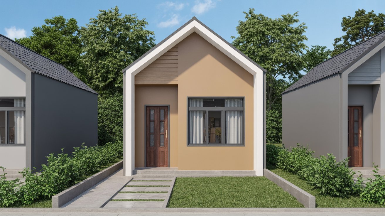 11. Small House Front Elevation
