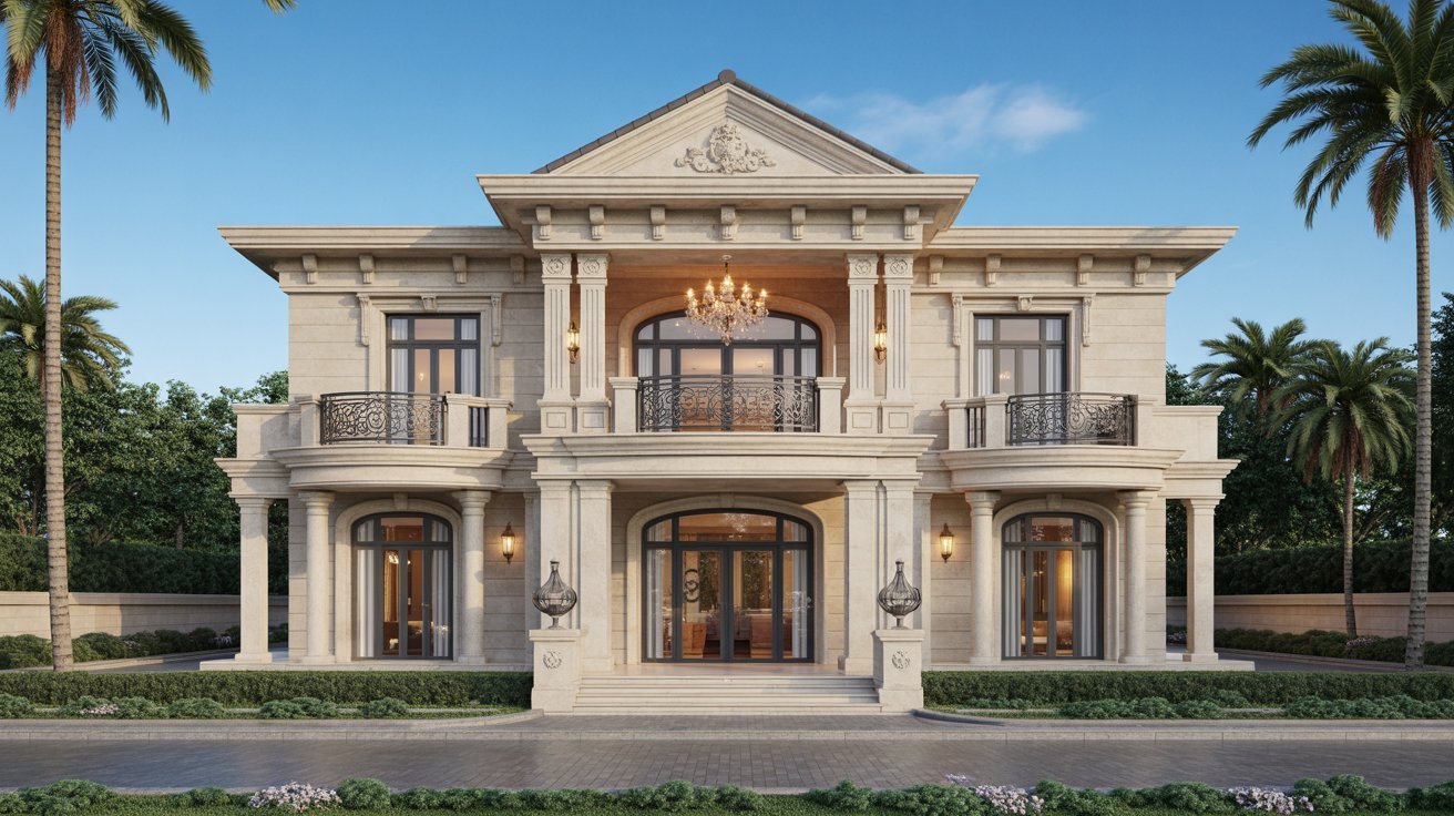 7. Villa-Style Front Elevation