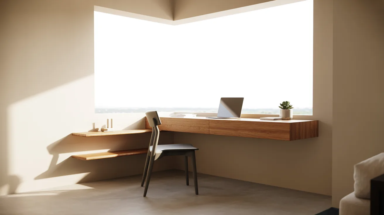 Install Floating Desks to Save Space