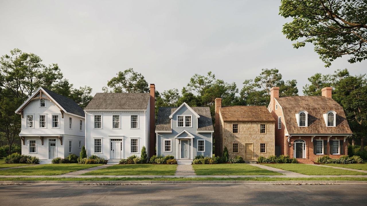 Comparison of Garrison and other colonial house styles.