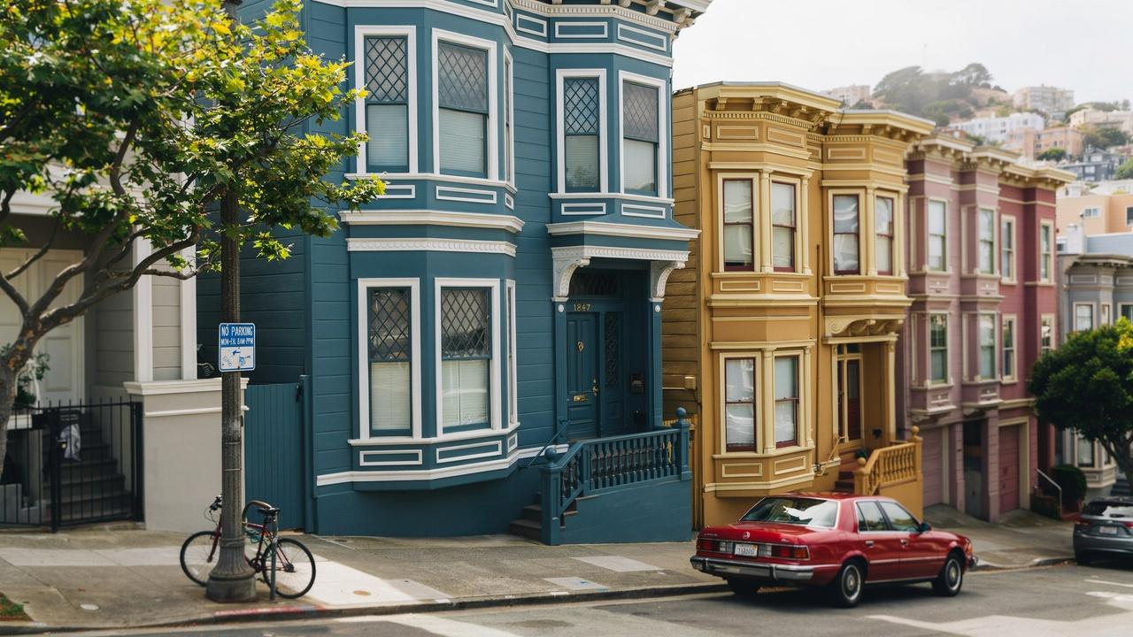 Edwardian style house in San Francisco.