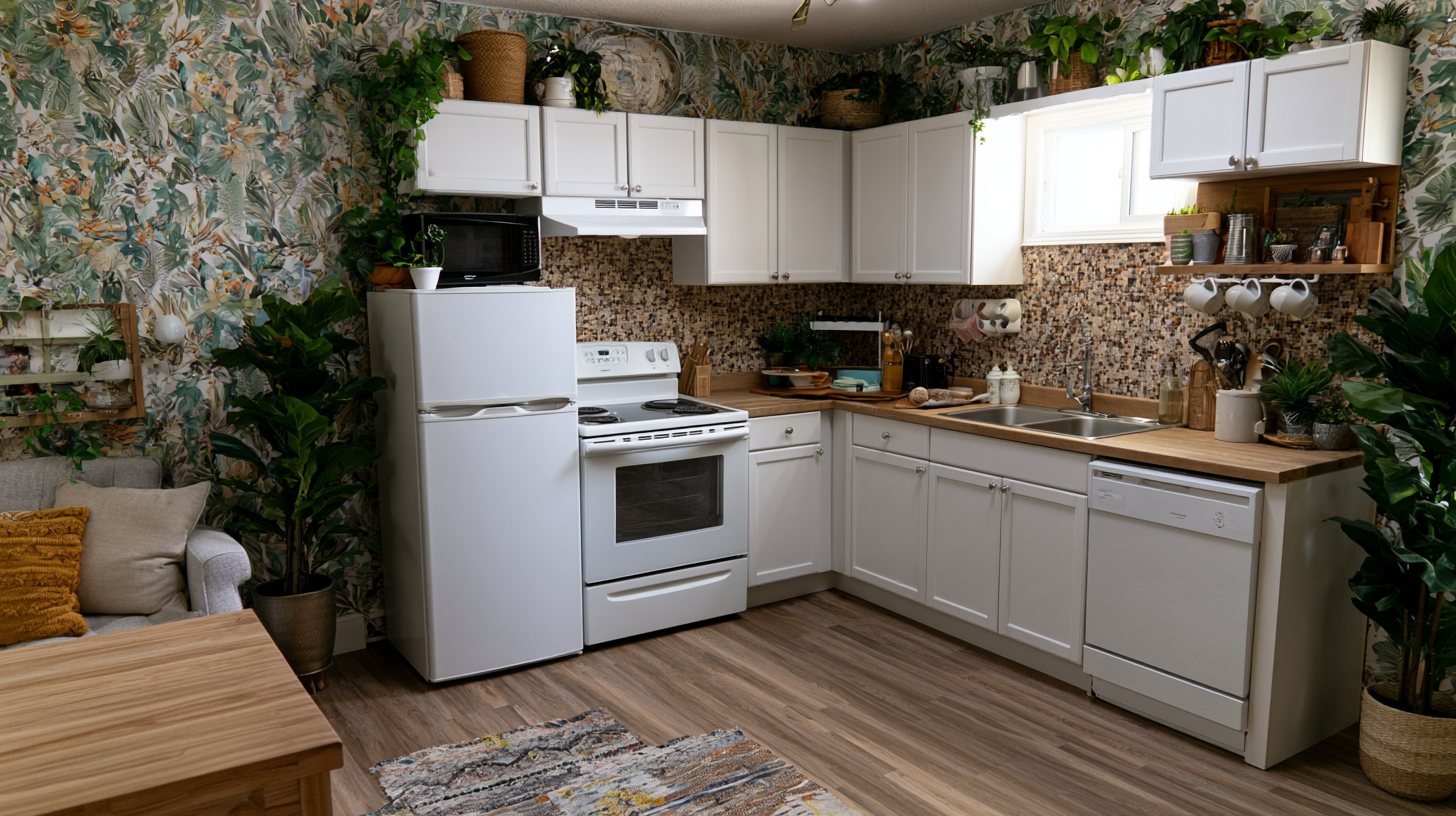 Renter-friendly apartment kitchen makeover