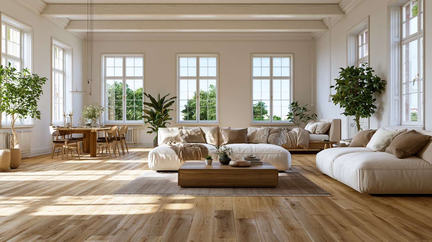 Balanced modern home interior showcasing harmonious furniture layout and layered decor.